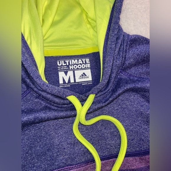 Adidas Ultimate Hoodie Climawarm Purple Yellow
Pullover Sweatshirt Womens Medium - Picture 3 of 5